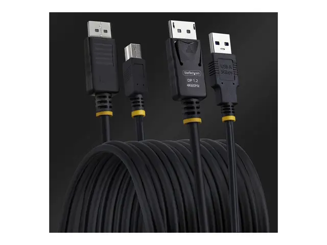 StarTech.com 10ft (3m) DisplayPort and USB 5Gbps KVM Cable - Tasta...