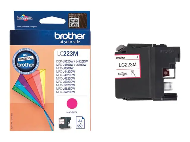 Brother LC223M - Magenta - original - blekkpatron - for Brother DC...