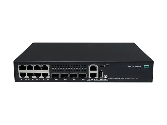 HPE Networking Comware 2150 8p 10M/100M/1G PoE+ 2p SFP 1G SFP+ 1G/...