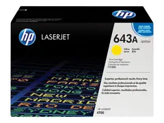 HP 643A - Gul - original - LaserJet - tonerpatron (Q5952A) for Color LaserJet 4700, 4700dn, 4700dtn, 4700n, 4700ph+