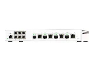 QNAP QSW-M2106-4C - Switch - Styrt - 6 x 2.5GBase-T + 4 x combo 10 Gigabit SFP+/RJ-45 stasjon&#230;r
