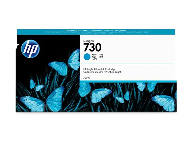 HP 730 - 300 ml høykapasitets cyan original DesignJet blekkpatron ...