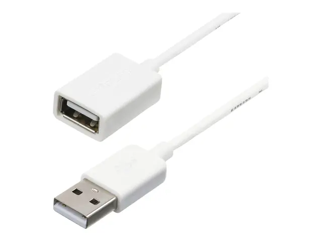 StarTech.com 1m White USB 2.0 Extension Cable Cord - A to Male Fem...
