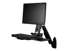 STARTECH WALL MOUNTED SIT STAND DESK FOR ONE MONITOR UP TO 24INADJUSTBL