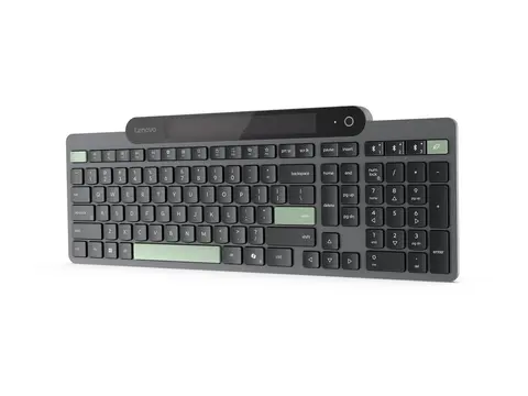 Lenovo - Tastatur - selvladende - trådløs Bluetooth 5.1 - QWERTY - Norsk - svart - brun boks