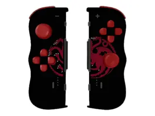 Lexip Game of Thrones - Targaryen Black Edition håndkonsoll - Bluetooth - rød, svart - for Nintendo Switch, Nintendo Switch OLED