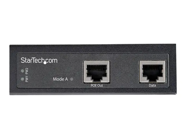 StarTech.com Industrial Gigabit Ethernet PoE Injector, 30W 802.3at...