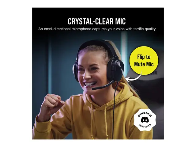 CORSAIR Gaming HS55 SURROUND - Hodesett full størrelse kablet 3,5 ...