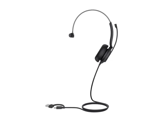 Yealink UH35 Mono - Hodesett on-ear kablet USB-C svart Optimert fo...