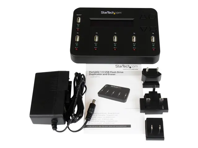 StarTech.com Standalone 1:5 USB Flash Drive Duplicator and Eraser ...