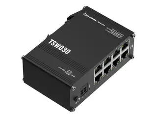 Teltonika TSW030 - Switch - ikke-styrt 8 x 10/100 - DIN-skinnemonterbar