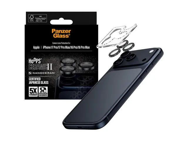 PanzerGlass Hoops Ceramic II - Linsebeskytter for mobiltelefon sva...