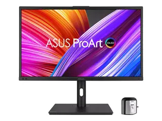 ASUS ProArt OLED PA27DCE-K - OLED-skjerm 27" (26.9" synlig) - 3840 x 2160 4K @ 60 Hz - 350 cd/m² - 1000000:1 - HDR10, HLG - 3xHDMI, DisplayPort, USB-C - høyttalere - svart