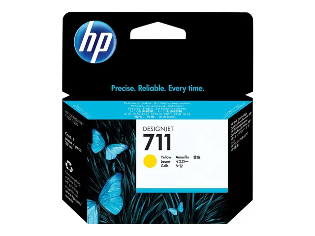 HP 711 - 29 ml - gul - original - DesignJet - blekkpatron - for De...
