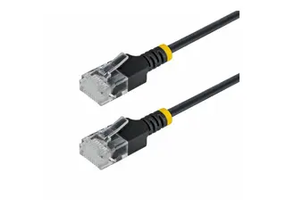 Startech - Koblingskabel - RJ-45 (hann) til RJ-45 (hann) 2.6 mm - UTP - CAT 6a - uten hindringer, ultra-slim, strandet kobber - svart
