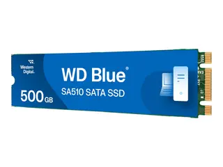 WD Blue SA510 WDS500G3B0B - SSD - 500 GB intern - M.2 2280 - SATA 6Gb/s - blå