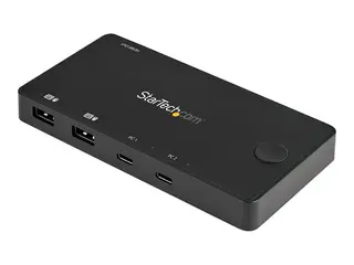 STARTECH 2 PORT USB C KVM SWITCH - HDM 4K 60HZ W/ USB TYPE C CABLES