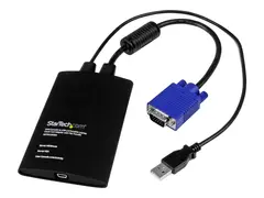 StarTech.com USB Crash Cart Adapter - File Transfer &amp; Video Portable Server Room Laptop to KVM Console Crash Cart (NOTECONS02) - KVM-svitsj - 1 x KVM port(s) - 1 lokalbruker - stasjon&#230;r