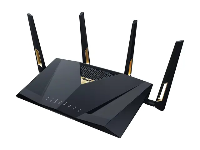 ASUS RT-BE88U - Trådløs ruter 9-porters svitsj 1GbE, 2.5GbE, Wi-Fi...