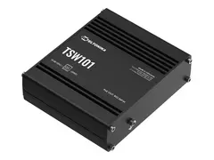 Teltonika TSW101 - Switch - 5 x 10/100/1000 DIN-skinnemonterbar, veggmonterbar - PoE+ - DC