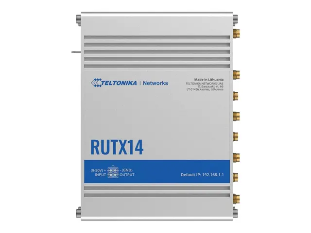 Teltonika RUTX14 - Trådløs ruter WWAN 5-port svitsj 1GbE Wi-Fi 5 D...