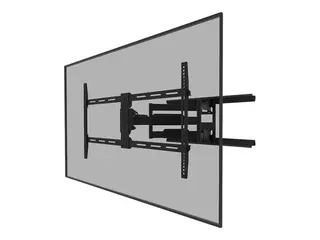 Neomounts WL40-550BL18 - Monteringssett (veggmontering) full bevegelse - for TV - svart - skjermst&#248;rrelse: 43&quot;-75&quot;