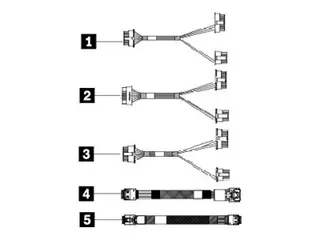 Lenovo - Lagerkabelsett - for 2,5" Chassis Rear Backplane
