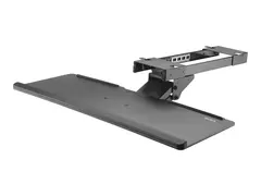 StarTech.com Under Desk-Mount Keyboard Tray 26.4” Wide - Adjustable - Ergonomic Slide-Out Keyboard Shelf with Tilt and Swivel (KBTRAYADJ) - tastaturskuff