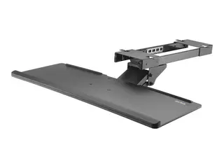 StarTech Under Desk-Mount Keyboard Tray 26.4” Wide - Adjustable - Ergonomic Slide-Out Keyboard Shelf with Tilt and Swivel (KBTRAYADJ) - tastaturskuff
