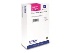 Epson T7563 - 14 ml - L-størrelse magenta - original - blekkpatron - for WorkForce Pro WF-8090, WF-8590