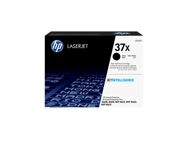 HP 37X - Høy ytelse svart original LaserJet tonerpatron (CF237X) U...