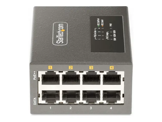StarTech 4-Port Multi-Gigabit PoE++ Injector, 5/2.5G Ethernet (NBA...