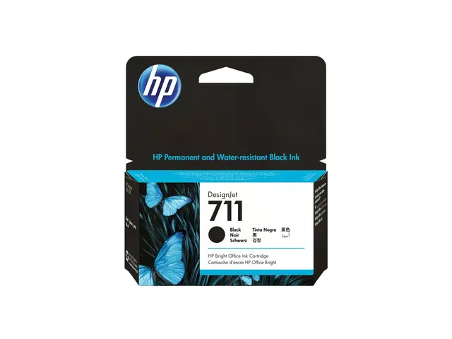 HP 711 - 38 ml - svart - original - DesignJet - blekkpatron - for ...