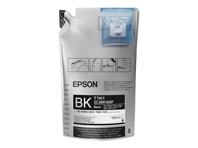 Epson T7411 - 6-pack - 1 L - svart - original - blekkrefill - for ...