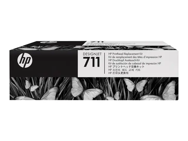 HP 711 - Svart, gul, cyan, magenta - skriverhode - for DesignJet T...