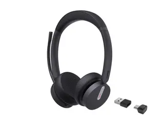 Yealink BH70 Dual - Hodesett - on-ear - Bluetooth trådløs - USB-C via Bluetooth-adapter - svart - Certified for Microsoft Teams