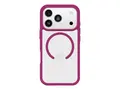 OtterBox React Series - Baksidedeksel for mobiltelefon MagSafe-samsvar - plastikk - rose crystal (pink/clear) - for Apple iPhone 17 Pro