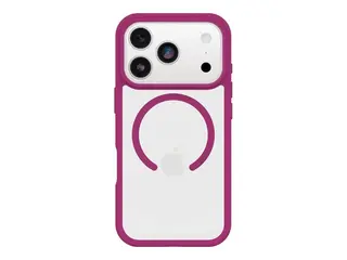 OtterBox React Series - Baksidedeksel for mobiltelefon MagSafe-samsvar - plastikk - rosekrystall (rosa/klar) - for Apple iPhone 17 Pro