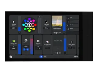 Shelly - Smarthjem-kontrollsystem - vegg, XL trådløs - Bluetooth 5.4, 802.11a/b/g/n/ac/ax - 2.4 Ghz, 5 GHz - svart