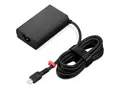 Lenovo - USB-C-str&#248;madapter - GaN, slim AC 100-240 V - 65 watt - Danmark - svart