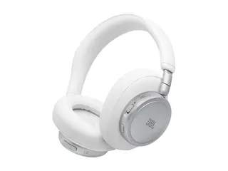 JBL LIVE 780NC - Hodetelefoner med mikrofon full størrelse - Bluetooth - trådløs, kablet - aktiv støydemping - 3,5 mm jakk - hvit