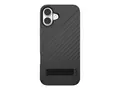 ZAGG Denali Snap - Baksidedeksel for mobiltelefon med stativ - MagSafe-samsvar - termoplast-polyuretan (TPU), grafen - for Apple iPhone 16 Plus