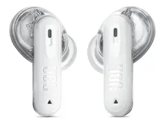JBL TUNE Beam 2 - Ghost Edition - True wireless-hodetelefoner med mikrofon i øret - Bluetooth - aktiv støydemping - spøkelseshvit