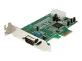 StarTech.com 1 Port Low Profile Native RS232 PCI Express Serial Card with 16550 UART (PEX1S553LP) Seriell adapter - PCIe lav profil - RS-232