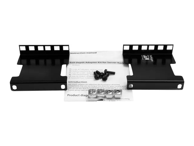 Startech Server Rack Depth Extender - 2U 4in / 10 cm TAA Compliant...