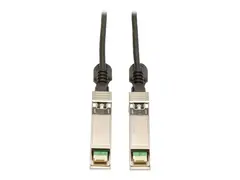 Eaton Tripp Lite Series SFP+ 10Gbase-CU Passive Twinax Copper Cable, SFP-H10GB-CU2M Compatible, Black, 2M (6.56 ft.) Direktekoblingskabel - SFP+ (hann) til SFP+ (hann) - 2 m - toakset - svart