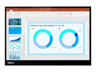 Lenovo ThinkVision M14d - LED-skjerm 14&quot; - portabel - 2240 x 1400 @ 60 Hz - IPS - 375 cd/m&#178; - 1500:1 - 6 ms - 2xUSB-C - ravnsort - Campus
