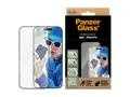 PanzerGlass - Skjermbeskyttelse for mobiltelefon ultrabred passform - glass - rammefarge svart - for Apple iPhone 16 Pro