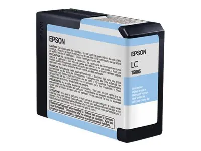 Epson T5805 - 80 ml - lys cyan - original - blekkpatron - for Styl...
