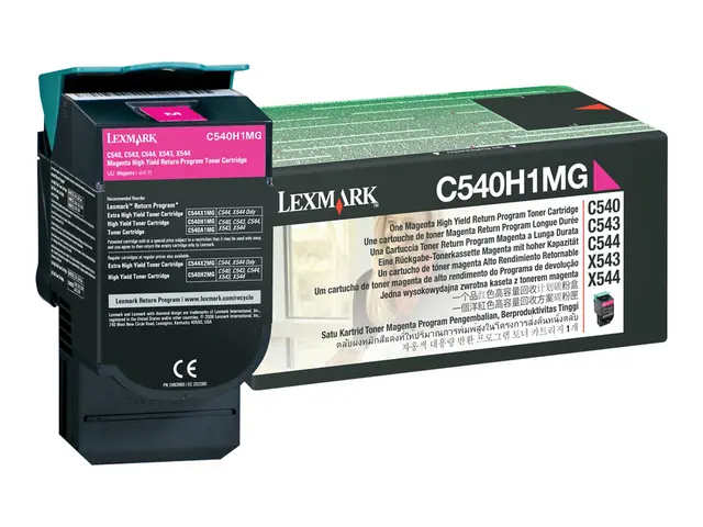 Lexmark - Høy ytelse - magenta - original - tonerpatron LCCP, LRP ...